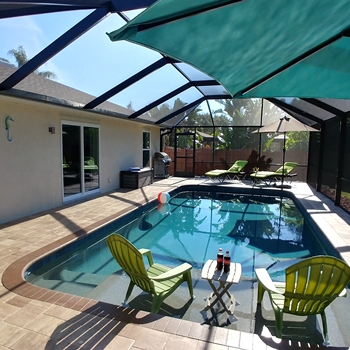 Our Amazing Pool Area in the Sun